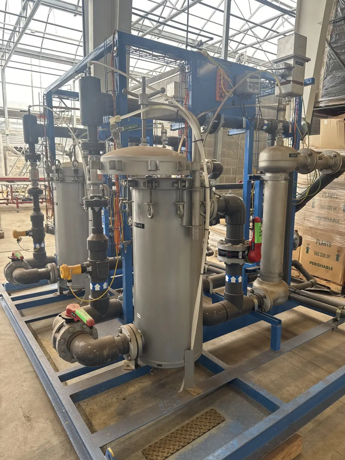 H2O Engineering Skid-Mounted Ozone Water Treatment System – (6) WMO3-140 Ozone Generators, Shelco 316SS Bag Filters, PLC/HMI Controls
