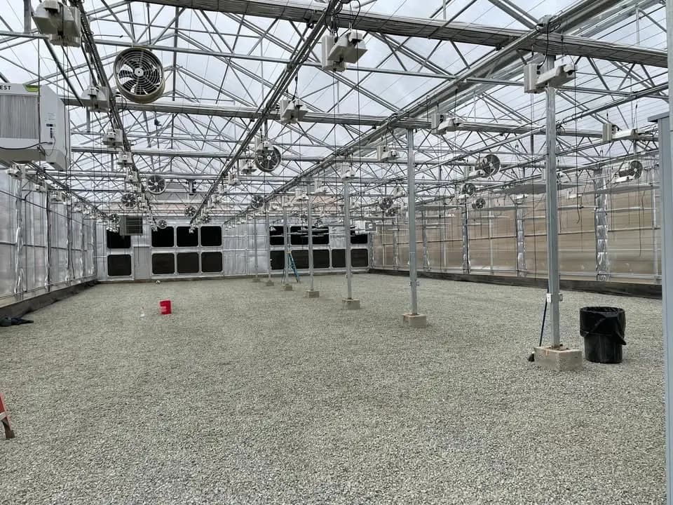 Brand New Turnkey Commercial Gutter Connect Greenhouse – Triple (90'x120') | Stainless Steel Frame, Polycarbonate, Light Dep