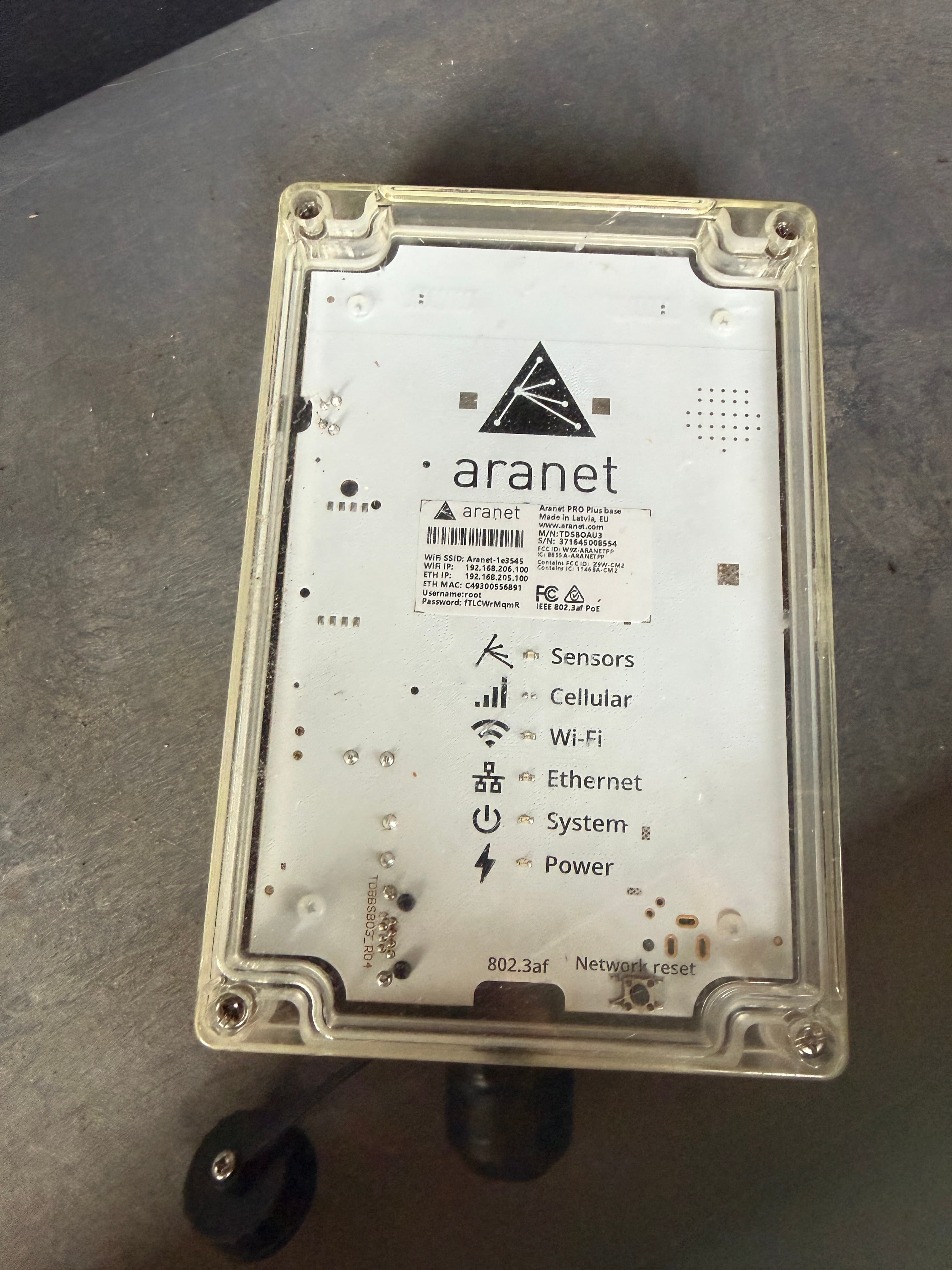 Aranet PRO Plus Wireless Sensor Base Station / Gateway
