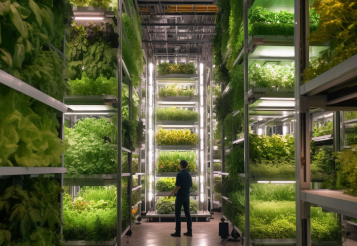 Gemba walk in an indoor vertical farm