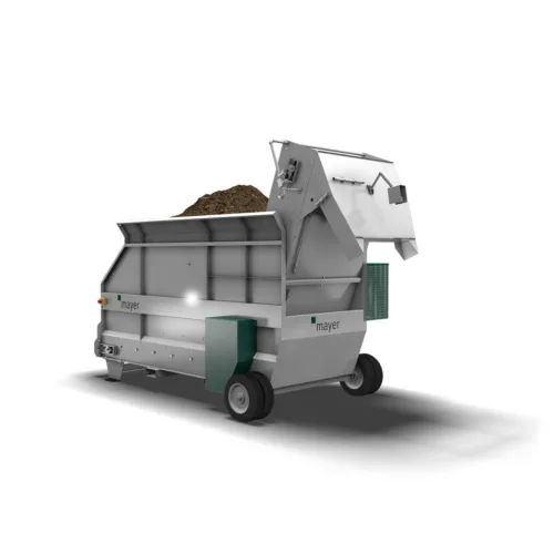 Mayer EM-6012 Drum Soil Mixer with open-hopper design