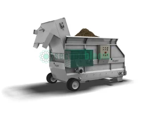 Mayer EM-6012 Drum Soil Mixer with open-hopper design