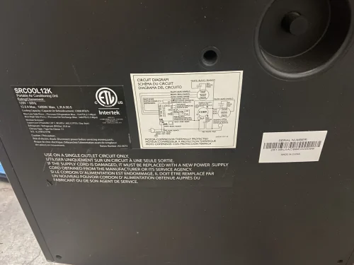 Tripp Lite Portable IT Room Air Conditioner, 1 Ton unit designed to provide a cool, stable environment for IT equipment.