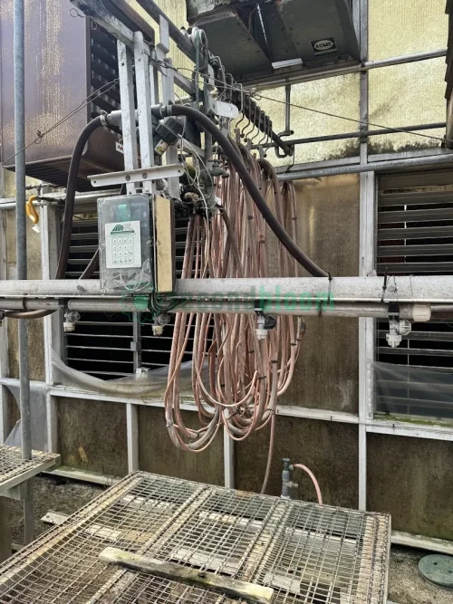 17' Double Rail Watering Boom System with Greenhouse Technology Inc. Boom System Controller and Cherry Creek Systems Network Irrigation Controller in GH22 Starting Area Bay 6 at SecondBloom Auctions.