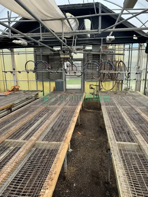 21' Double Rail Watering Boom System 2 with Cherry Creek Systems Network Irrigation Controller in GH23 Starting Area.