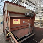 Close-up of the Javo Big-Bale head for efficient substrate dispensing in horticulture.