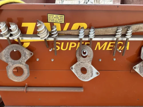 Close-up of the Javo Super Mega Potting Machine head for precise potting in horticulture.