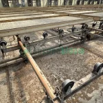 Row of Movable Trays in Greenhouse 25A