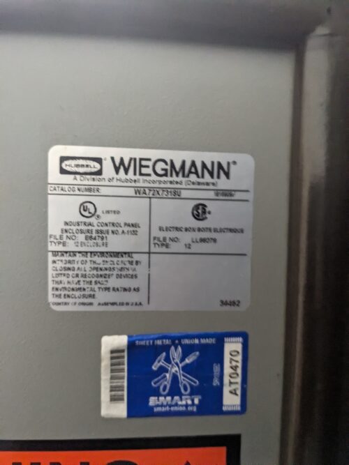 Wiegmann control cabinet for vertical farm