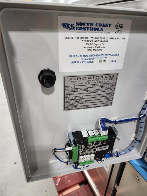 Moleaer Nanobubble Generator control panel