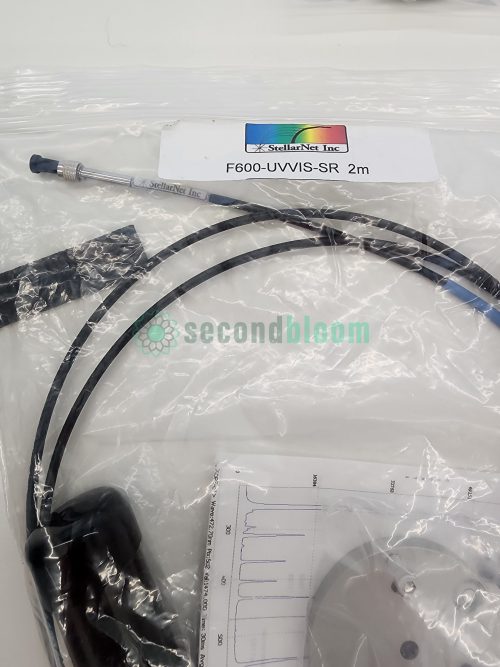 Close-up of the optical fiber cable for the StellarNet Spectrometer