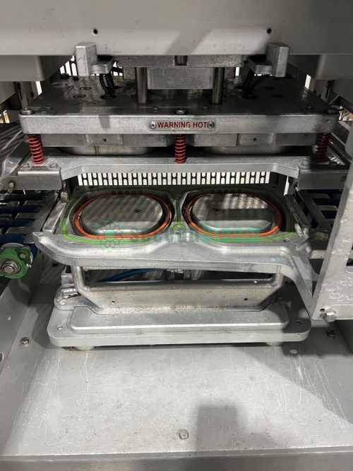 Proseal GTO tray sealer with dual trays in sealing position