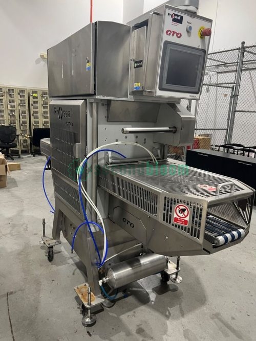 Side view of the Proseal GTO tray sealing machine