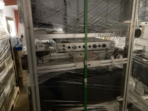 Interior view of Aetrium growing chamber showing perforated panels and equipment mounting
