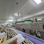 LIMEX industrial washer access panel and external components on stainless steel frame