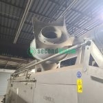 Front perspective of LIMEX industrial tunnel washer showing multiple processing chambers
