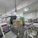 Viscon washing system showing control panel, conveyor system, and operational setup in food processing facility