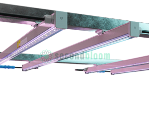 Verjure Arize Life2 LED Grow Light Bars mounted in vertical farming configuration