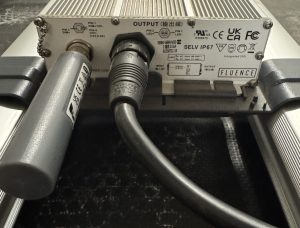Output side of SPYDR 2h47 driver with pin and wiring layout