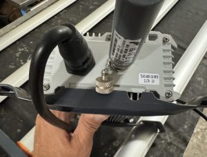 Side close-up of driver mounted to SPYDR 2h 47 light bar