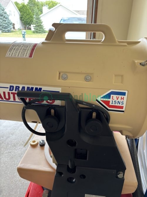 Blue handle and portability features of the AutoFog unit