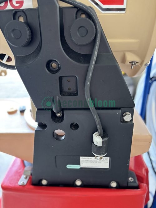 Black control mechanism with dual knobs and timer controls