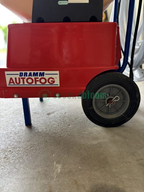 Red base unit with support wheels and structural components